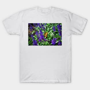 Monarch Butterfly Among The Lavender T-Shirt